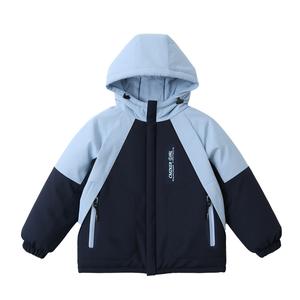 Детская утепленная куртка с капюшоном PROTECTCAMEL, темно-синий