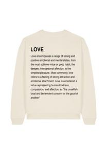 Толстовка LOVE DEFINITION UNISEX Mira Paris, кремовый