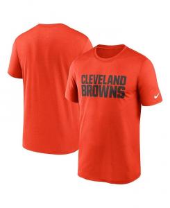 Мужская оранжевая футболка Cleveland Browns Legend Wordmark Performance Nike, оранжевый