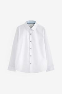 Элегантная рубашка с декоративной отделкой Next, белый