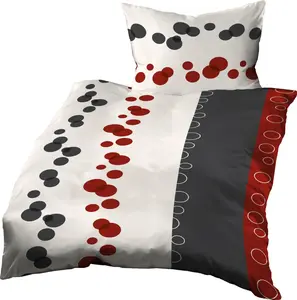 Постельное белье 140x200 + 70x90 см, хлопок мако-сатин, 403109, красный Gerald Wittmann