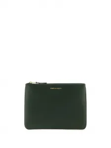 Кошелек на молнии Comme Des Garçons Wallet, зеленый