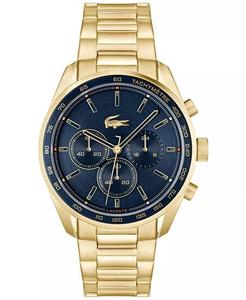 Мужские тонкие часы Boston из стали с ионным покрытием, позолоченные, 42 мм Lacoste, золото