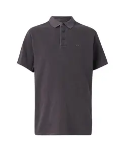 Синяя рубашка-поло с короткими рукавами Armani Exchange, серый