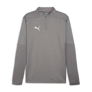 Мужская тренировочная футболка Puma teamFINAL с длинными рукавами, верх с молнией 1/4, 658551