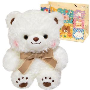 Плюшевая игрушка мишка Adorable And Adorably Clueless, плюшевая кукла, высота 30см/40см Small bubble, белый