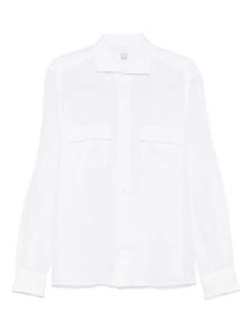 Льняная рубашка Mazzarelli, белый