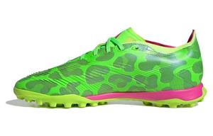 Adidas Predator League TF Резиновые Сломанные Шипы Амортизирующие Износостойкие Дышащие Футбольные Бутсы Унисекс Зеленый Фиолетовый