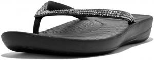 Сланцы FitFlop DG5399-090 IQUSHION Ombre Sparkle, черный