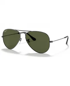 Унисекс поляризованные авиаторы Classic Sunglasses, RB3025 Ray-Ban, черный