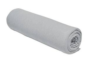 Простыня на подгонке из джерси для 2 человек, однотонная Today, серый