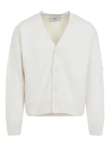 Кардиган с монограммой Ami De Coeur Ami Paris, белый