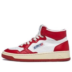 Кроссовки medalist mid leather sneakers two-toned 'white red' Autry, белый