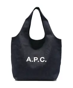 Минималистичная джинсовая сумка A.P.C., синий