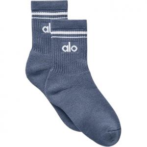 Низкие носки унисекс 1 упаковка Alo Yoga, синийstone/белый/синийstone/белый