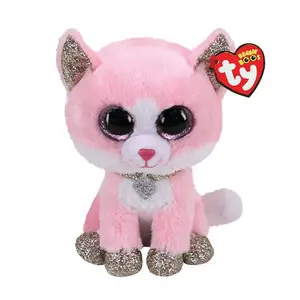 Плюш среднего размера Beanie Boos Fiona Pink Cat Ty, 1 UD
