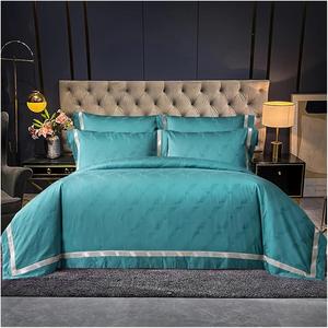 Generic Комплект постельного белья Cotton Luxury Jacquard 1400 TC Green