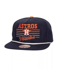 Мужская темно-синяя шляпа Houston Astros Radiant Lines Deadstock Snapback Mitchell & Ness, синий