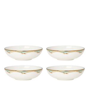 Бамбуковая ваза для фруктов Lenox в колониальном стиле, набор из 4 шт, белый