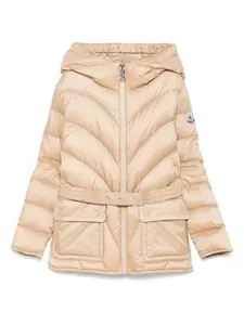 Пуховик Argenno Moncler Enfant, коричневый