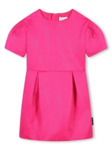 Marc Jacobs Kids платье с короткими рукавами и складками, розовый
