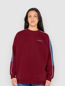 Флисовый пуловер Rusty Two Timer Panelled Crew Fleece Pullover, rhubarb
