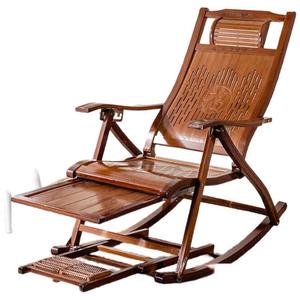 Quanpinwu Кресло-качалка из бамбука yongshengfu с широким сиденьем и кофейной подушкой