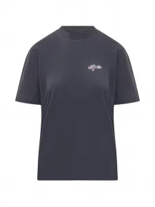 Футболка с акварельным эффектом Off-White, серый