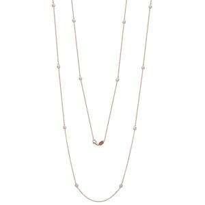 Ожерелье Suzy Levian из 14-каратного розового золота с двумя каратами и бриллиантами (36 дюймов) Suzy Levian, розовый