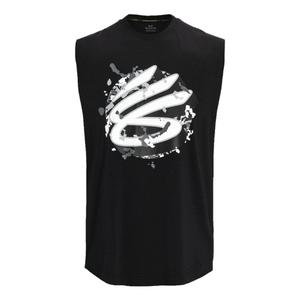 Спортивный топ Under Armour Curry Sleeveless Tank 'Black White' 1377307-001, черный