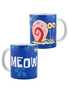 Кружка SpongeBob SquarePants Gary - Meow 320 мл, синяя SpongeBob