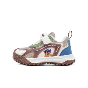 Противоскользящая и износостойкая дышащая детская обувь для повседневной носки PAW PATROL, Light Coffee