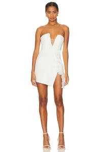 Платье мини SAU LEE Fleur, белый