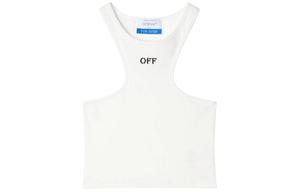 OFF-WHITE OFF WHITE Off Stamp Ribbed Crop Top