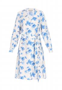 Usha Платье-рубашка из шерсти белого цвета