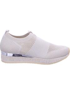 La Strada Вязаные лоферы бежево-серебристого цвета