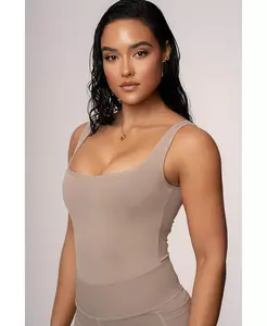 Боди Revive JLUXLABEL, коричневый/бежевый