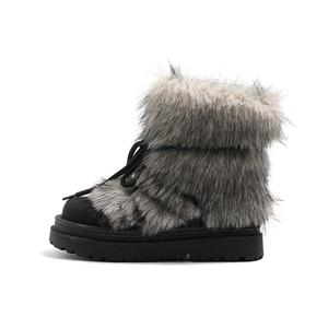 Короткие зимние сапоги для женщин MIS. DANNY, черный