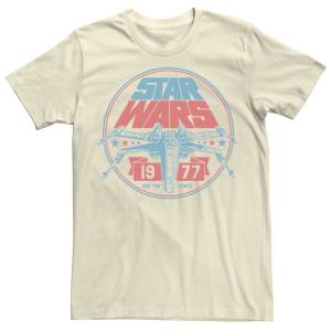 Мужская футболка с винтажным значком Patriotic X-Wing и графическим рисунком Star Wars