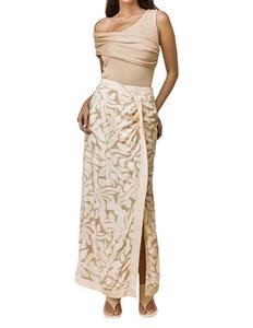 Юбка миди High Tide в цвете Stone MON RENN