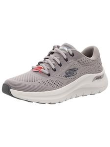 Низкие кеды серого цвета Skechers
