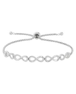 Браслет с бриллиантами (1/4 карата) из стерлингового серебра Macy's, Sterling Silver