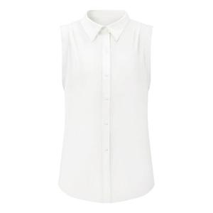 Женская блуза без рукавов с воротником и пуговицами Inspire Chic