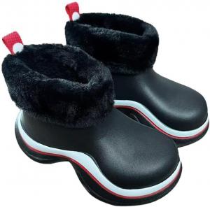 Женские зимние сапоги Harssidanzar до щиколотки, водонепроницаемые, с теплой меховой подкладкой, противоскользящие, дождевые и садовые сапоги для женщин с удобными стельками HL247US, Black