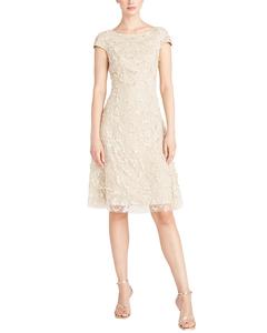 Тиа Крислей Платье коктейльное Лепесток Theia, коричневый