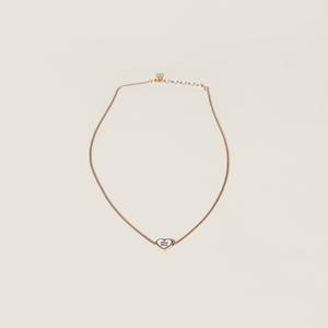 Металлическое ожерелье MIU MIU, золотой