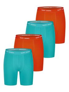 Боксеры Happy Shorts, бирюзовый/оранжевый