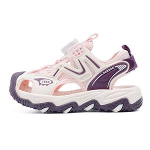 Нескользящие, легкие, амортизирующие, низкие детские сандалии для детей BOBDOG, розовый/фиолетовый