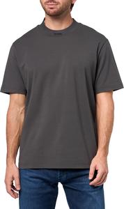 Мужская футболка BOSS с ярким логотипом на воротнике, Asphalt