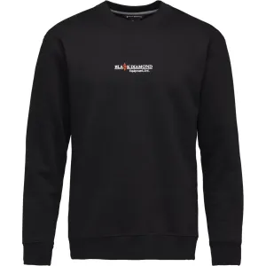 Мужская толстовка с круглым вырезом и черными бриллиантами Black Diamond, чёрный